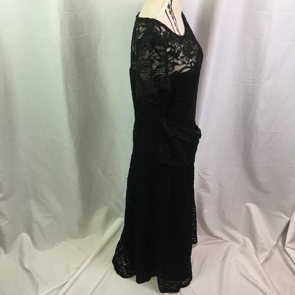 Perceptions New York Lace Dress Black Small - Picture 4 of 16